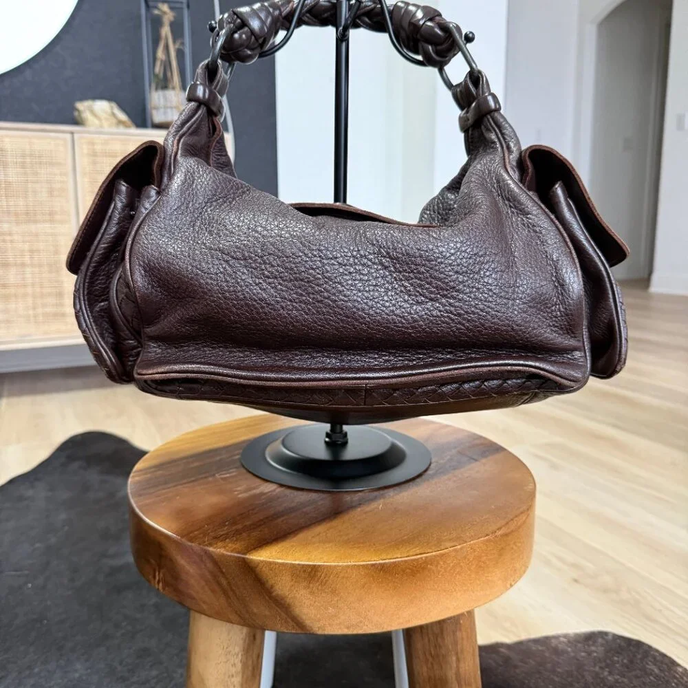 Bottega Veneta Leather Cocker Hobo Bag